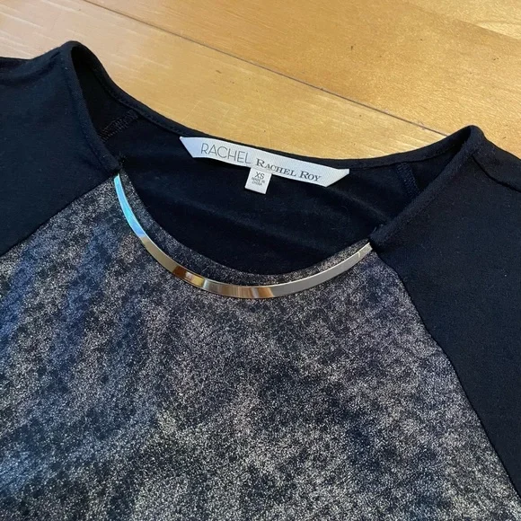 RACHEL Rachel Roy Gold Necklace Snakeskin Tank Top Size XS - Picture 4 of 11